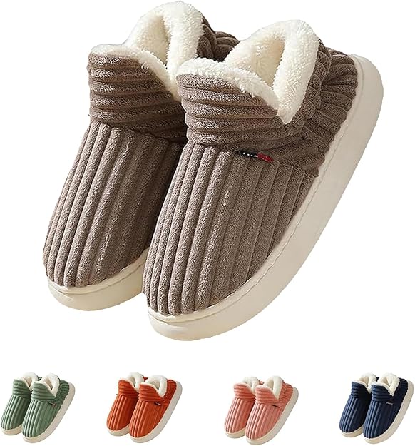 ™Atar | כפכפי ענן – נעלי בית חמות לחורף, פליז רך וסוליה עבה נגד החלקה